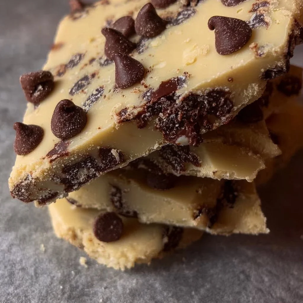 Delicious homemade cookie dough bark made with just 4 simple ingredients.