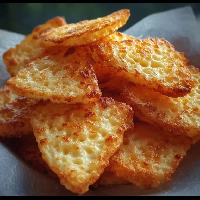 Crispy cottage cheese chips served in a bowl, healthy snack option.