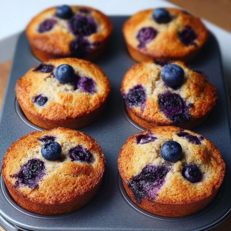 Hearty blueberry protein muffins baked fresh with healthy ingredients