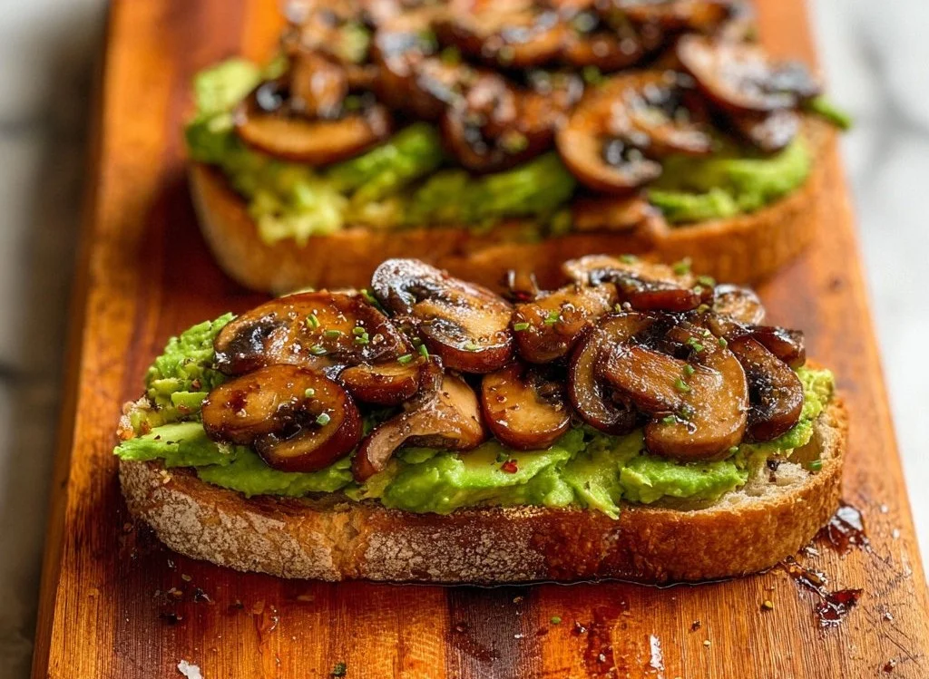 Mushroom Avocado Toast