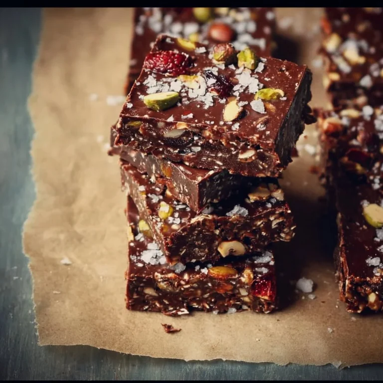 No bake brownie energy bars made with wholesome ingredients