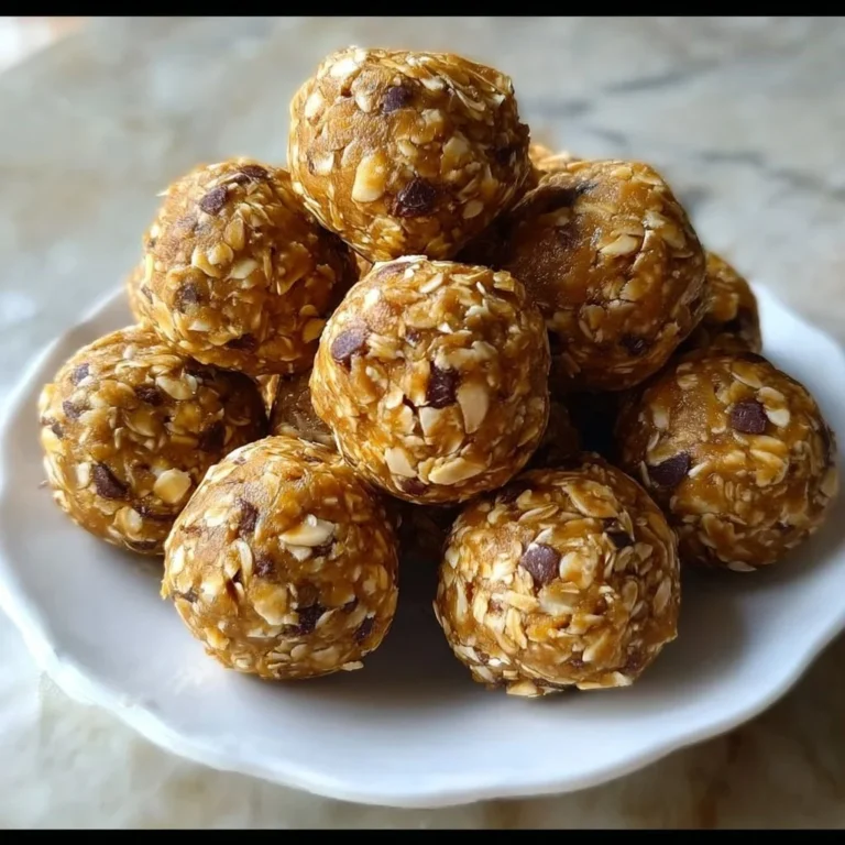 No-bake peanut butter energy bites ready to enjoy as a healthy snack