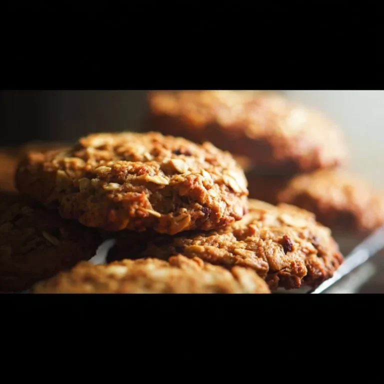 Homemade oatmeal cookies made with applesauce for added moisture and flavor.