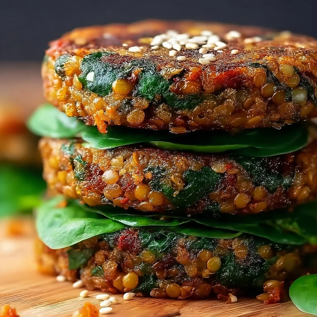 Spinach and Lentil Burgers: A Nutritious Plant-Based Delight