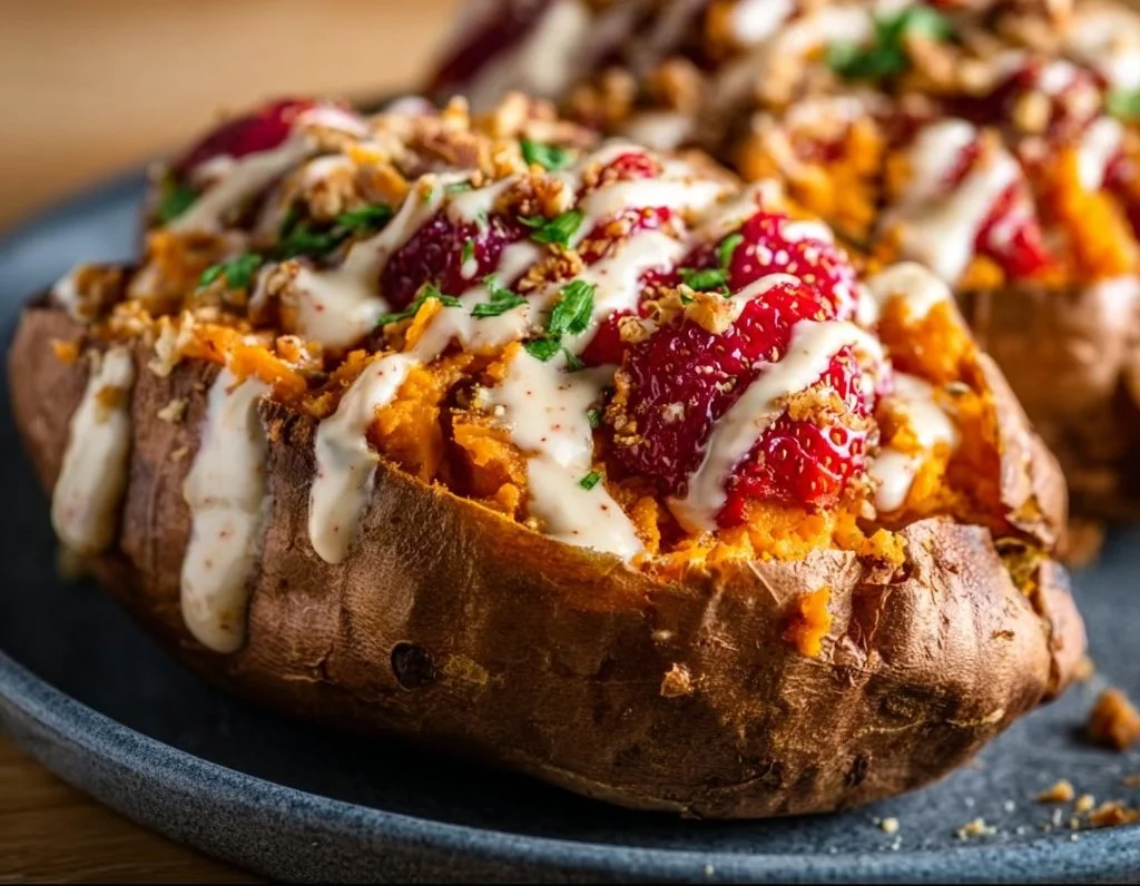 Stuffed Sweet Potatoes for Breakfast