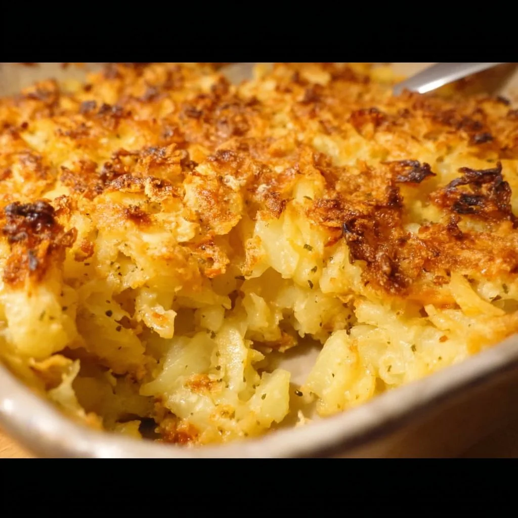 Delicious Vegan Cheesy Potatoes dish served in a bowl