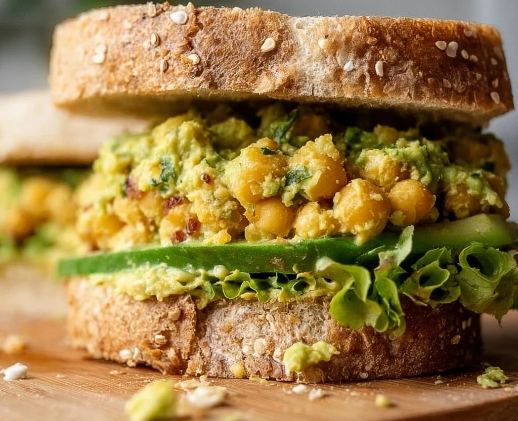 Vegan Chickpea Avocado Sandwich