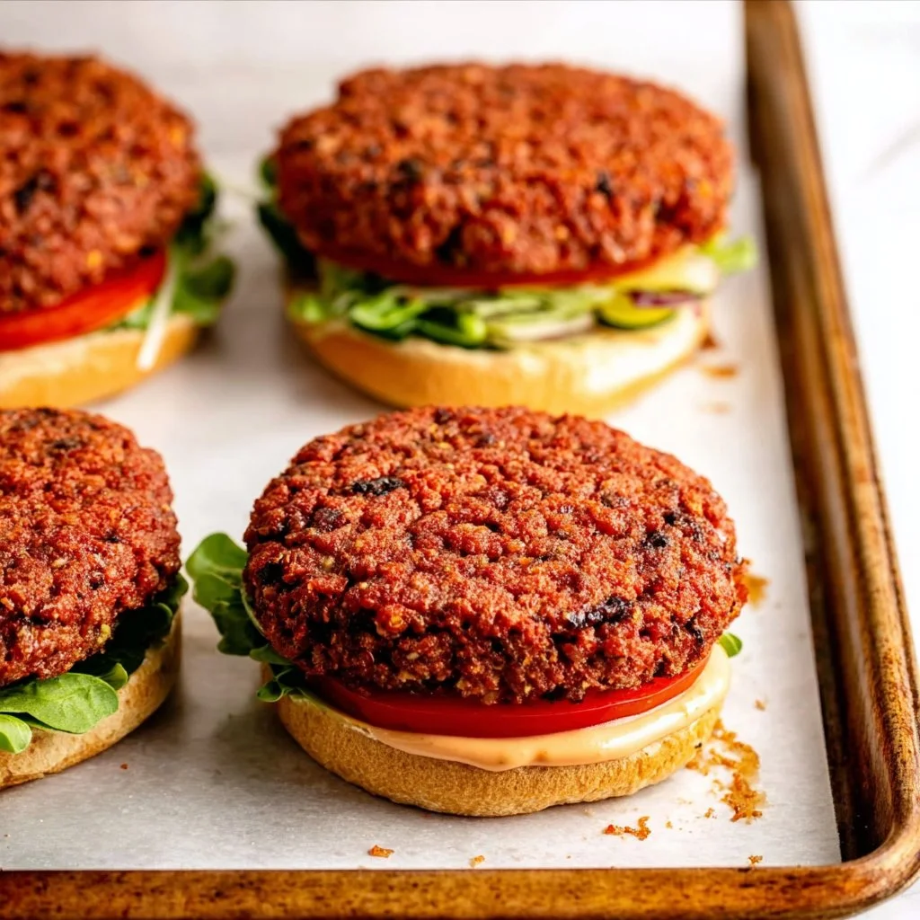 Vegan Hamburgers (Beyond Meat copycat)
