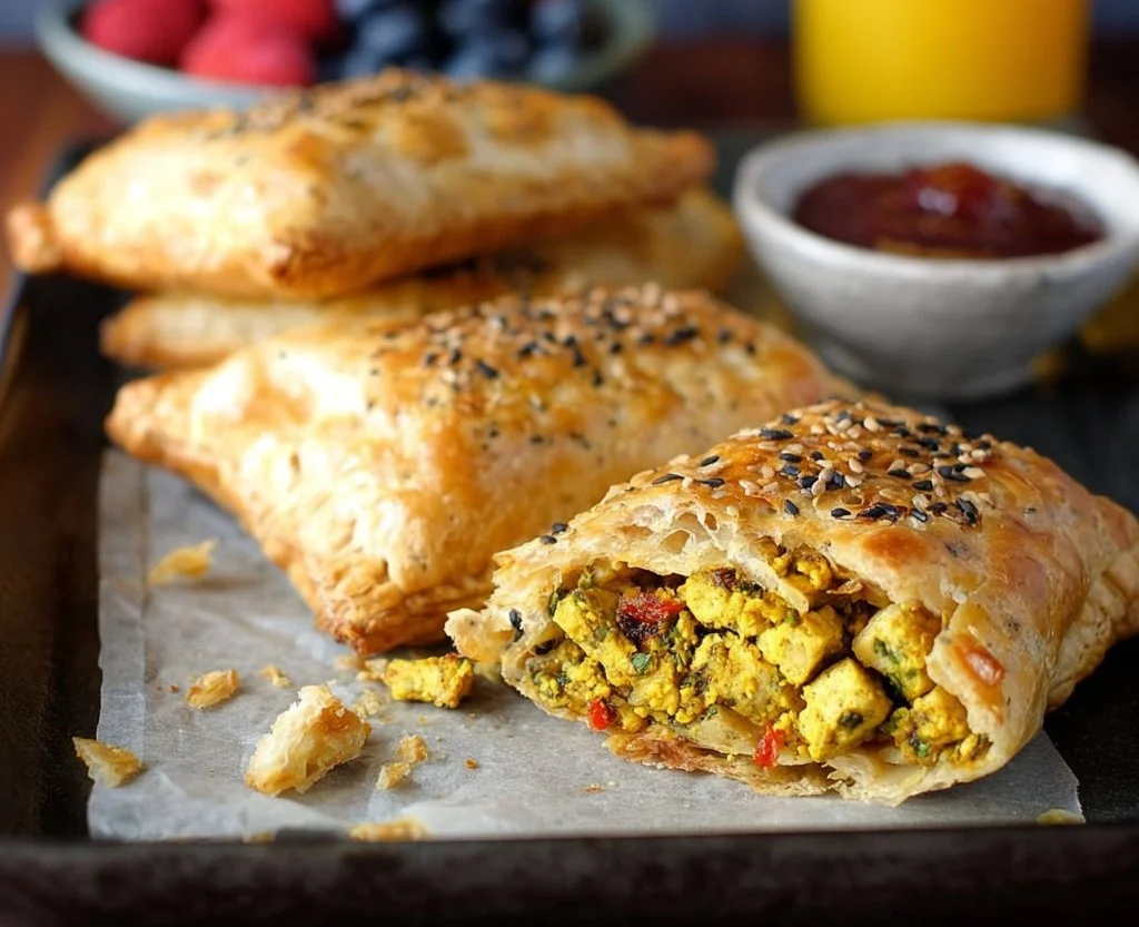 Vegan Tofu Scramble Breakfast Pockets
