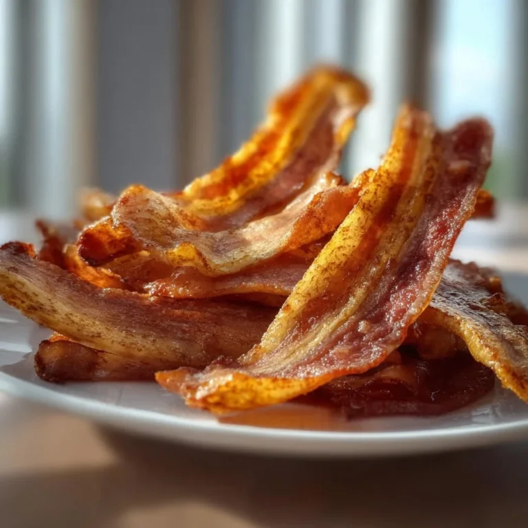 Delicious banana peel bacon served on a plate, showcasing its crispy texture.
