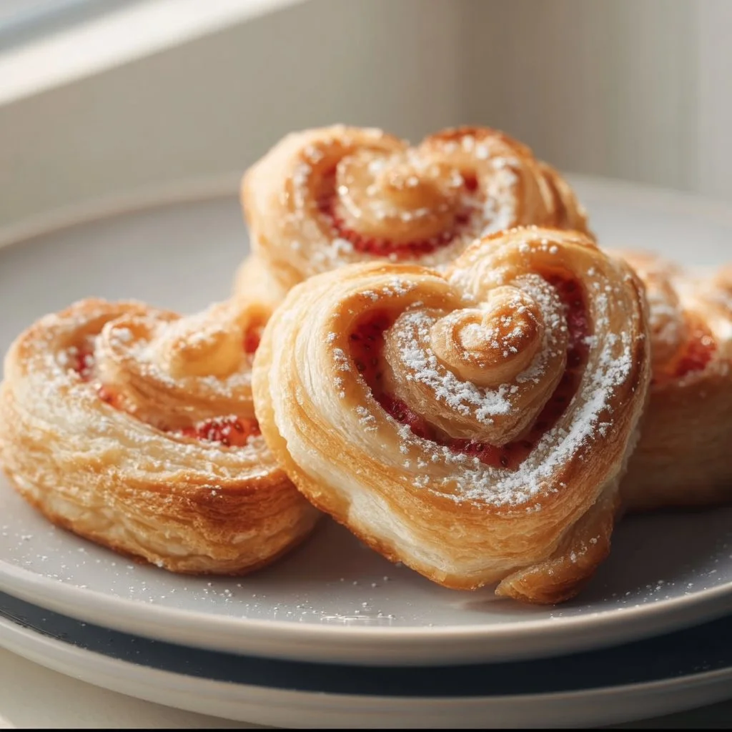 Delicious vegan danishes beautifully arranged on a plate