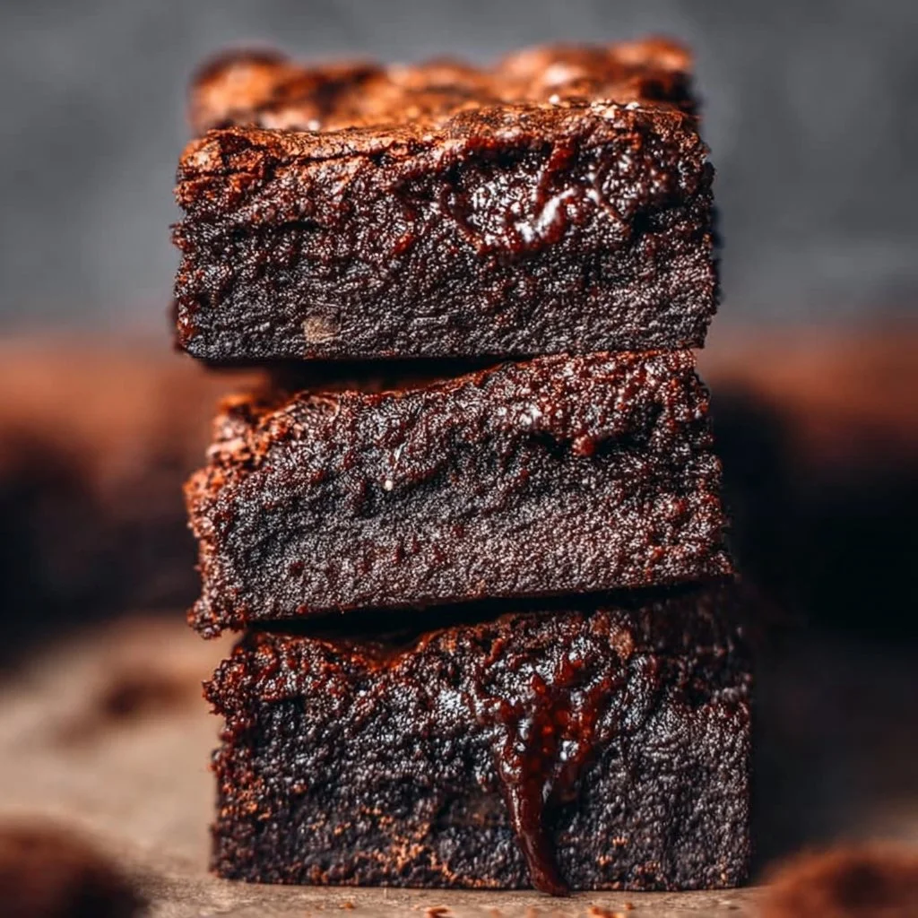 Best Vegan Brownies - Fudgy with Shiny Tops!