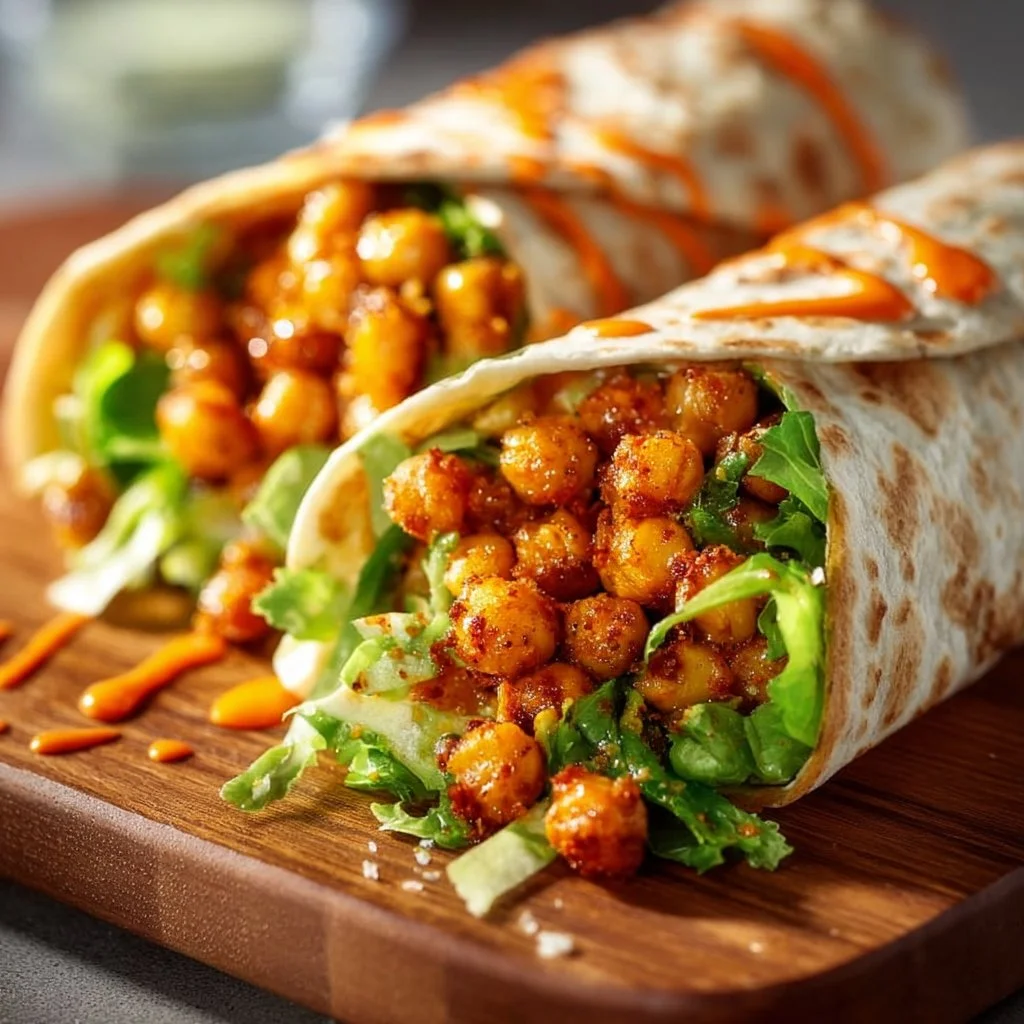 Buffalo Chickpea Wraps