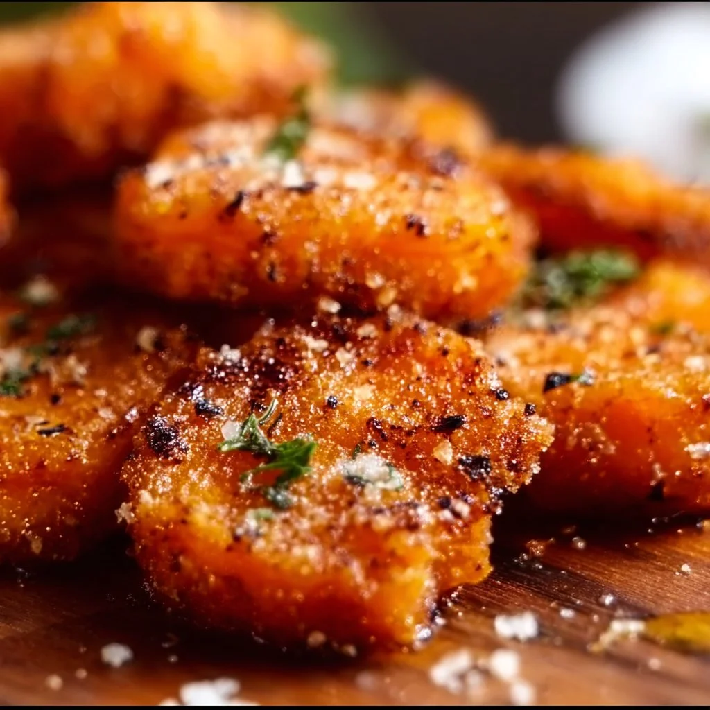 Crispy Smashed Carrots