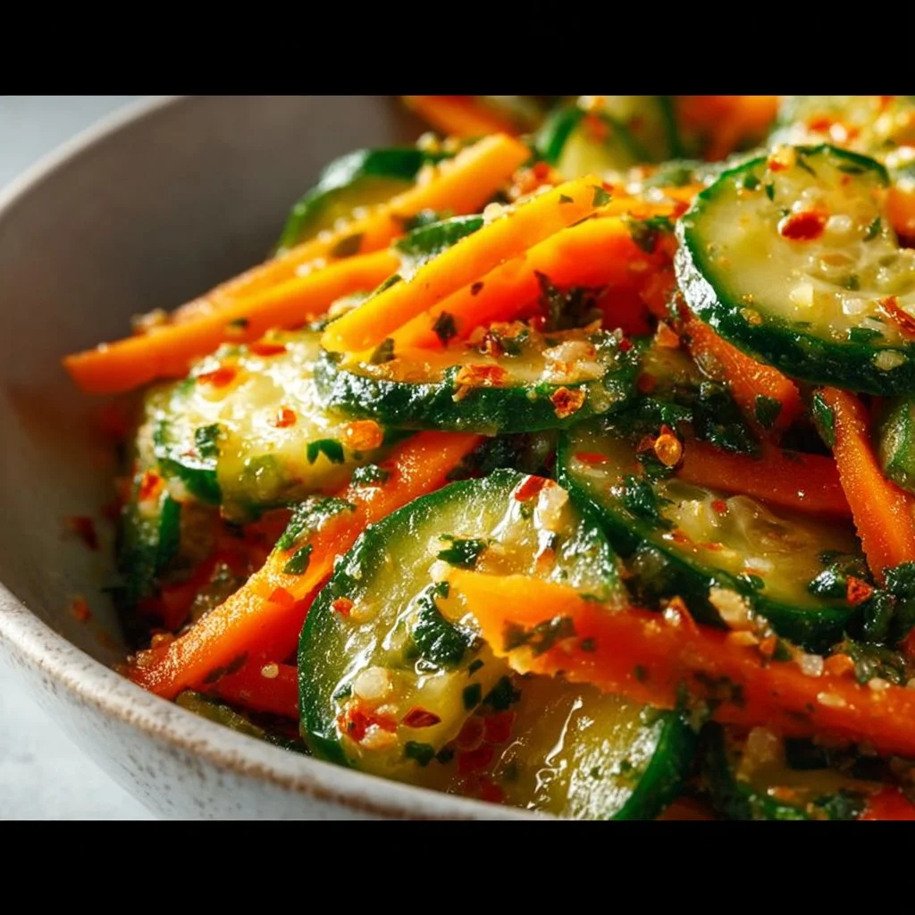 Cucumber Carrot Salad (15 Minutes, Big Crunch!)