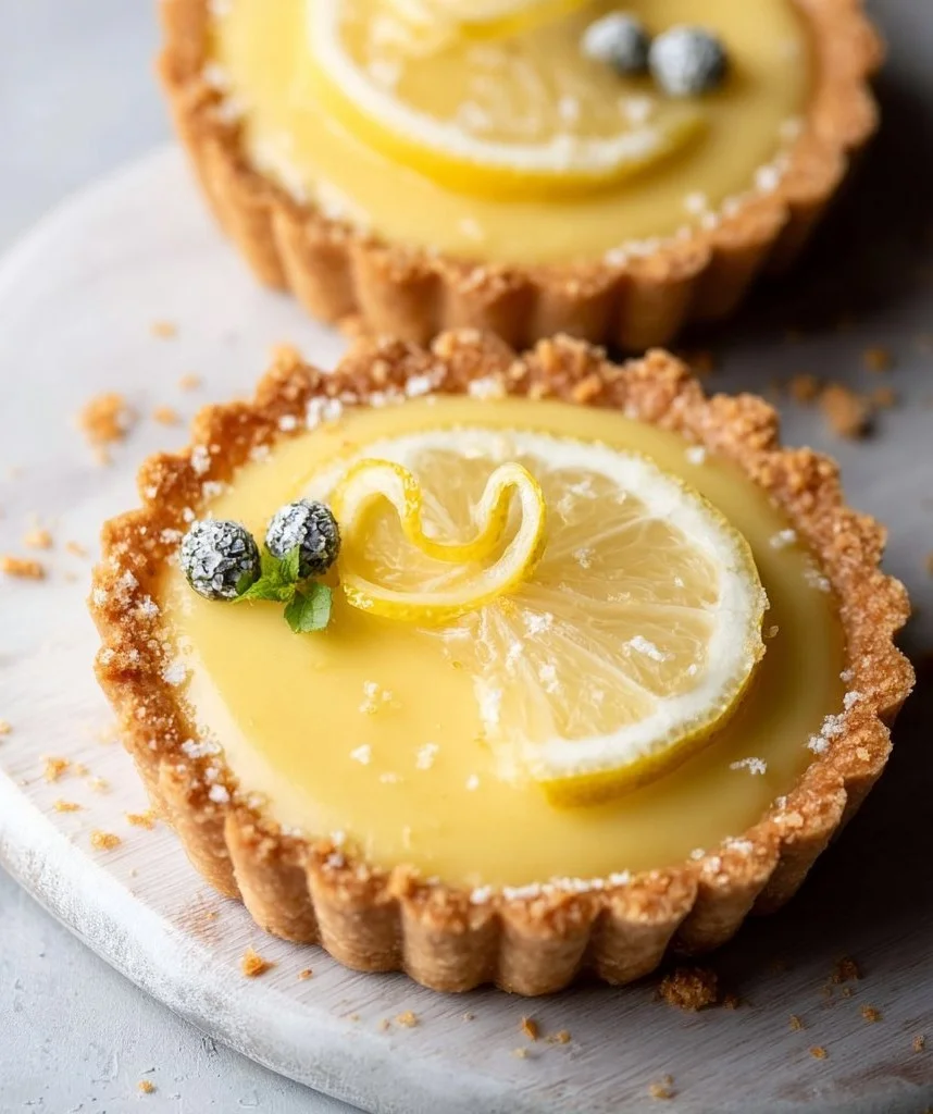 Easy Vegan Lemon Tarts