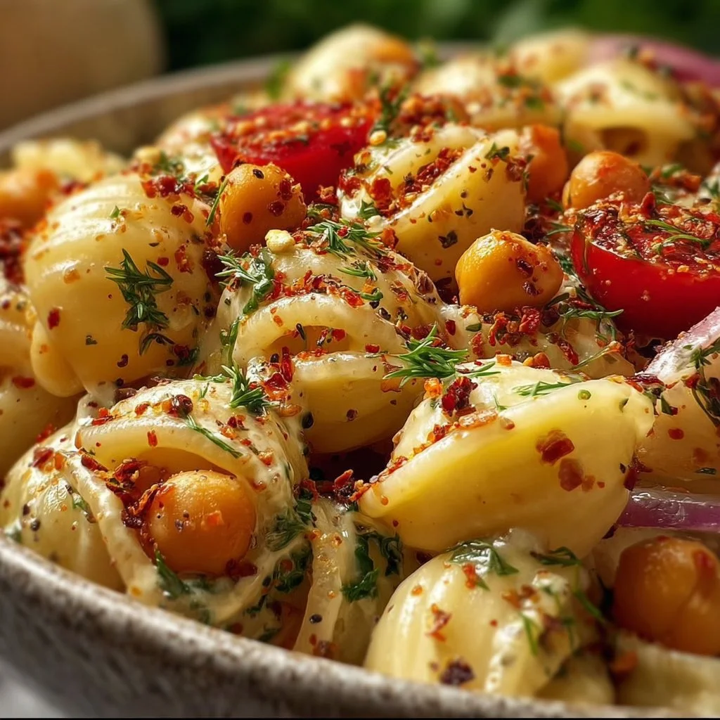 Fresh Chickpea Pasta Salad Recipe