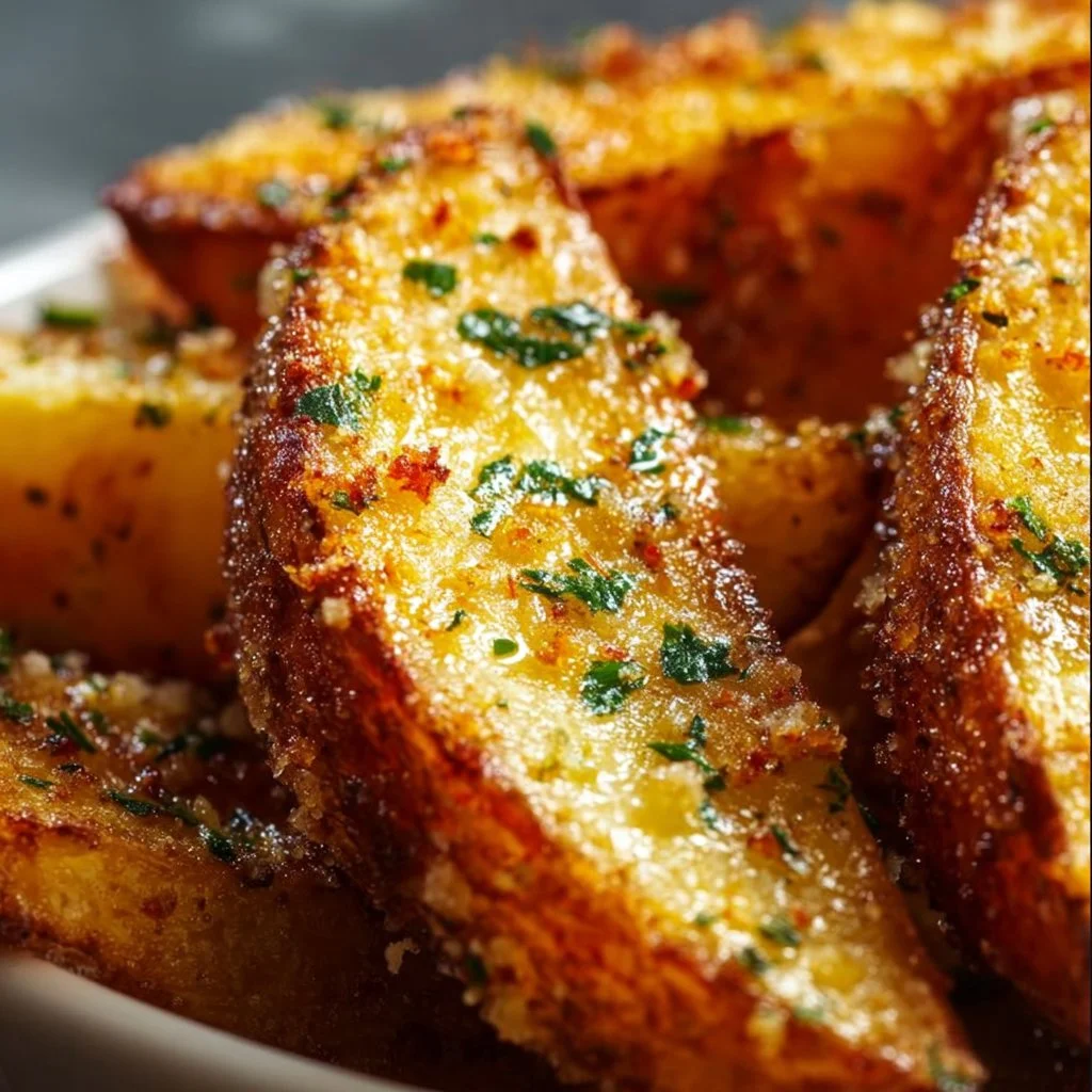 Garlic Parmesan Potato Wedges