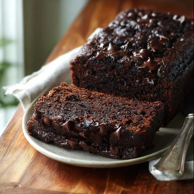 Delicious gluten-free vegan chocolate banana bread with ripe bananas and cocoa