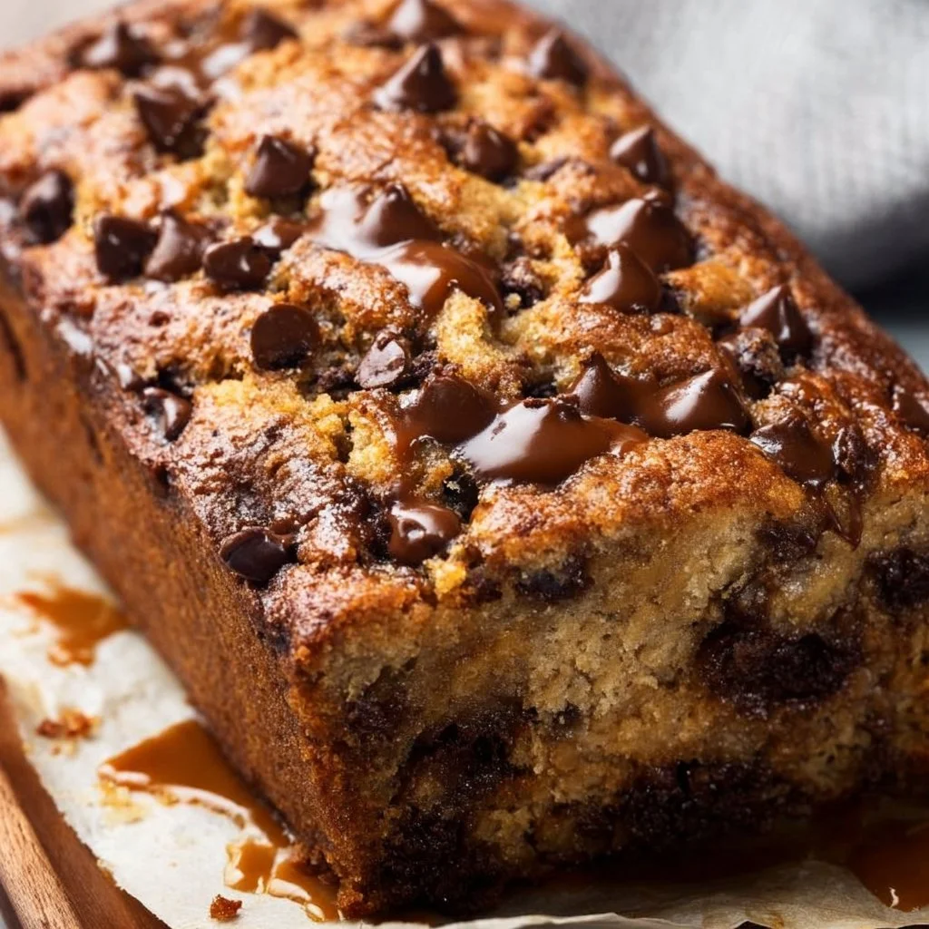 One Bowl Chocolate Chip Banana Bread