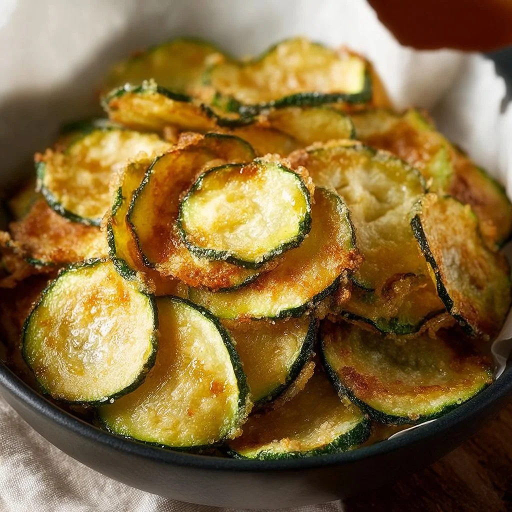 Simple Salt and Vinegar Zucchini Chips