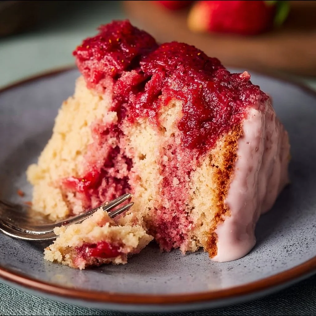 Small-Batch Strawberry Cake