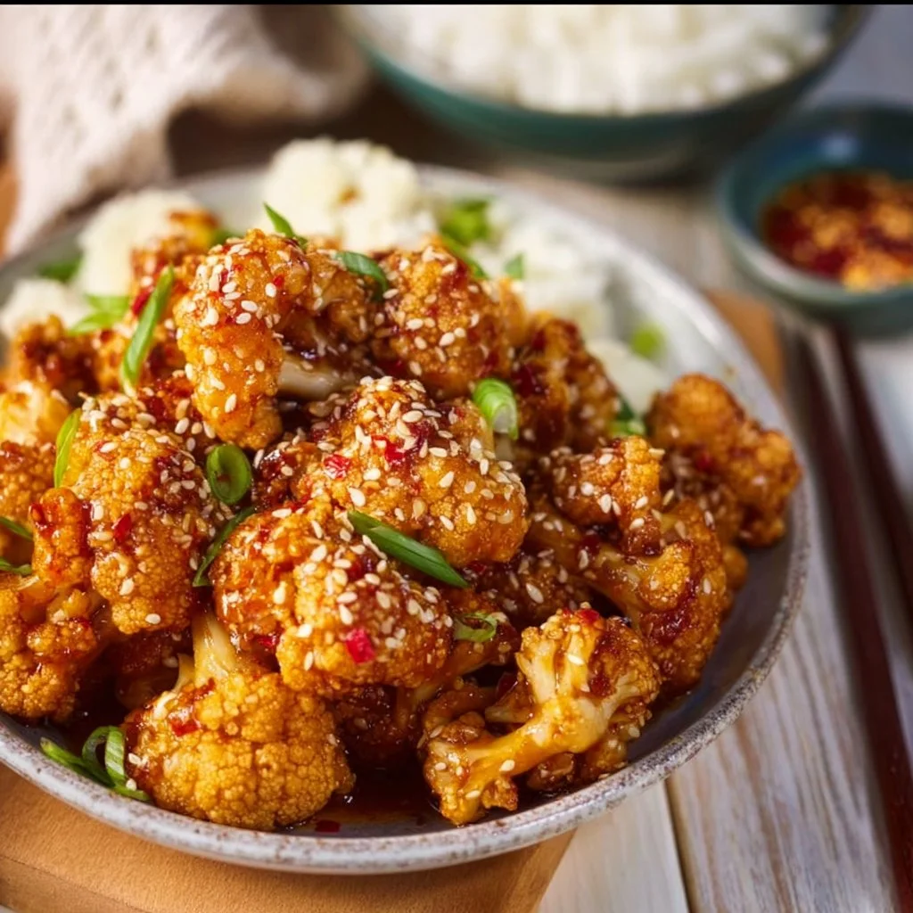 Sticky Sesame Cauliflower