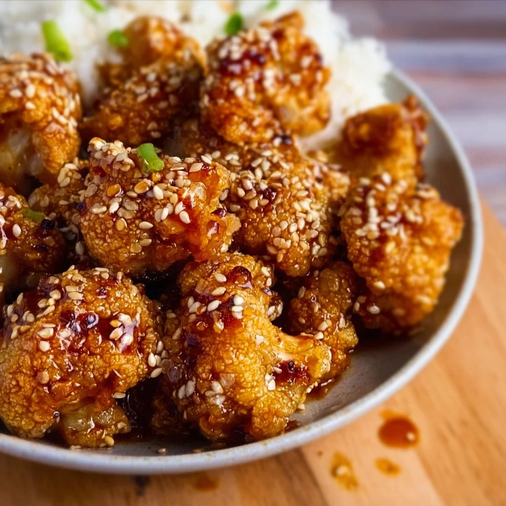 Sticky Sesame Cauliflower