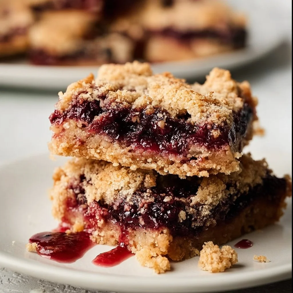 Vegan Berry Crumble Bars