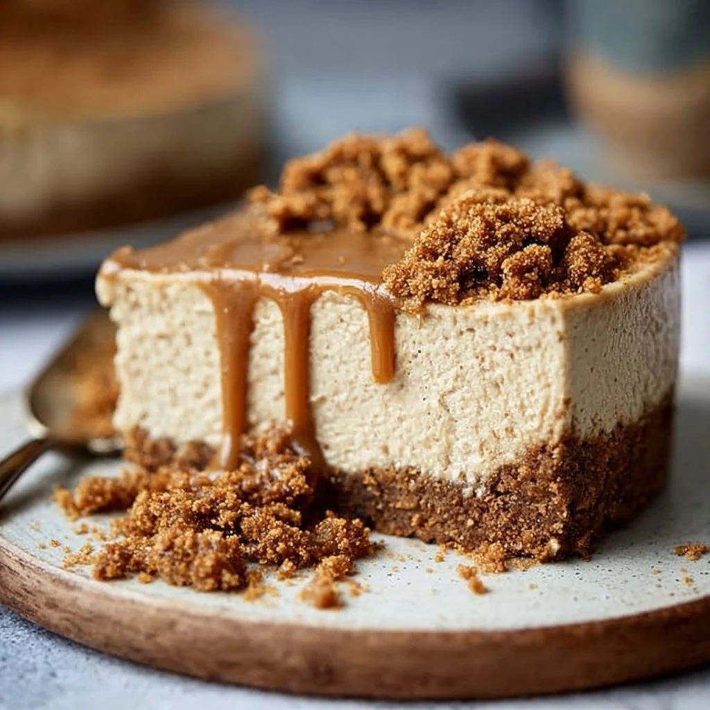Vegan Biscoff Cheesecake