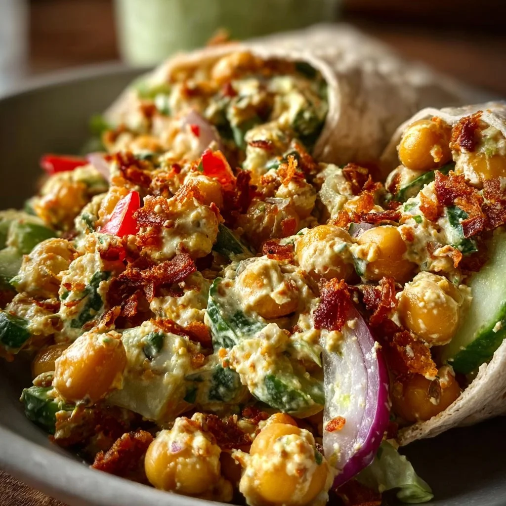 Vegan Coconut Curry Chickpea Salad