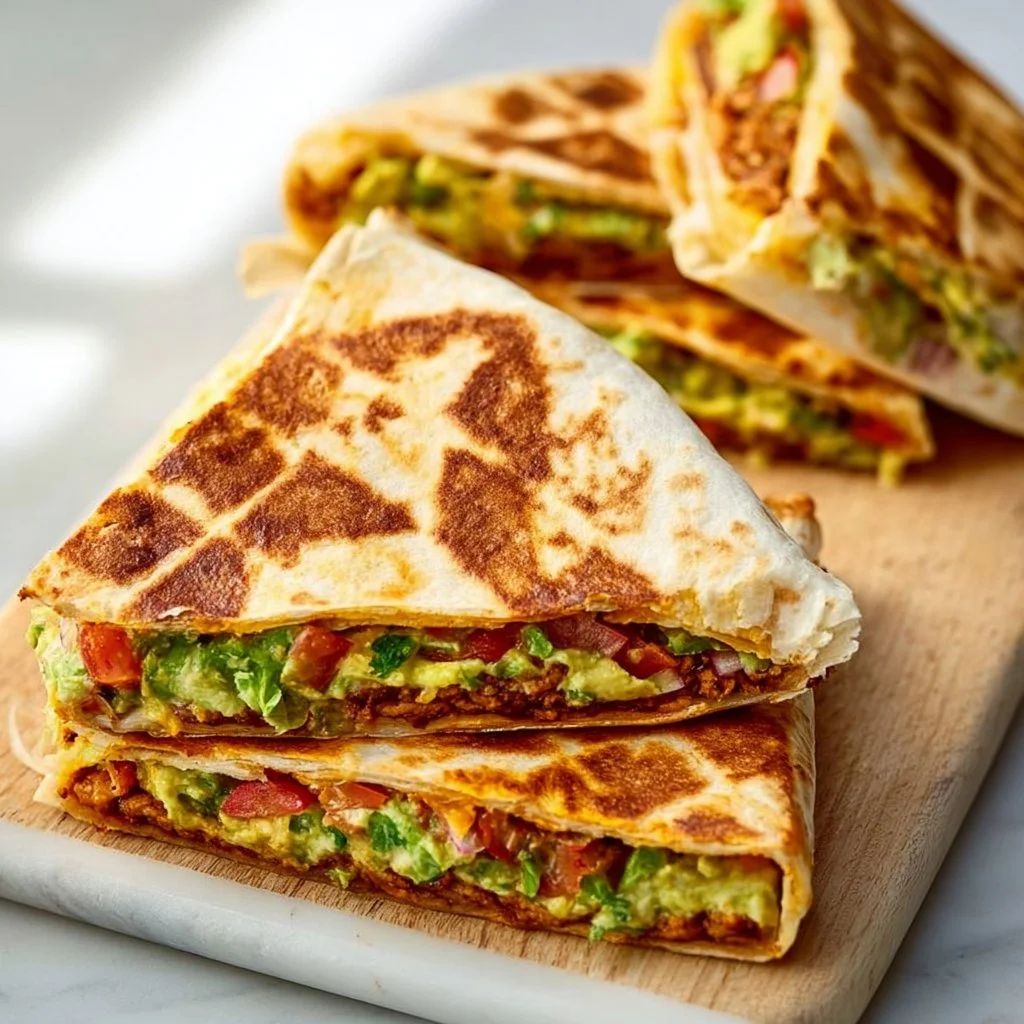 Delicious Vegan Crunchwrap Supreme with fresh veggies and hearty fillings