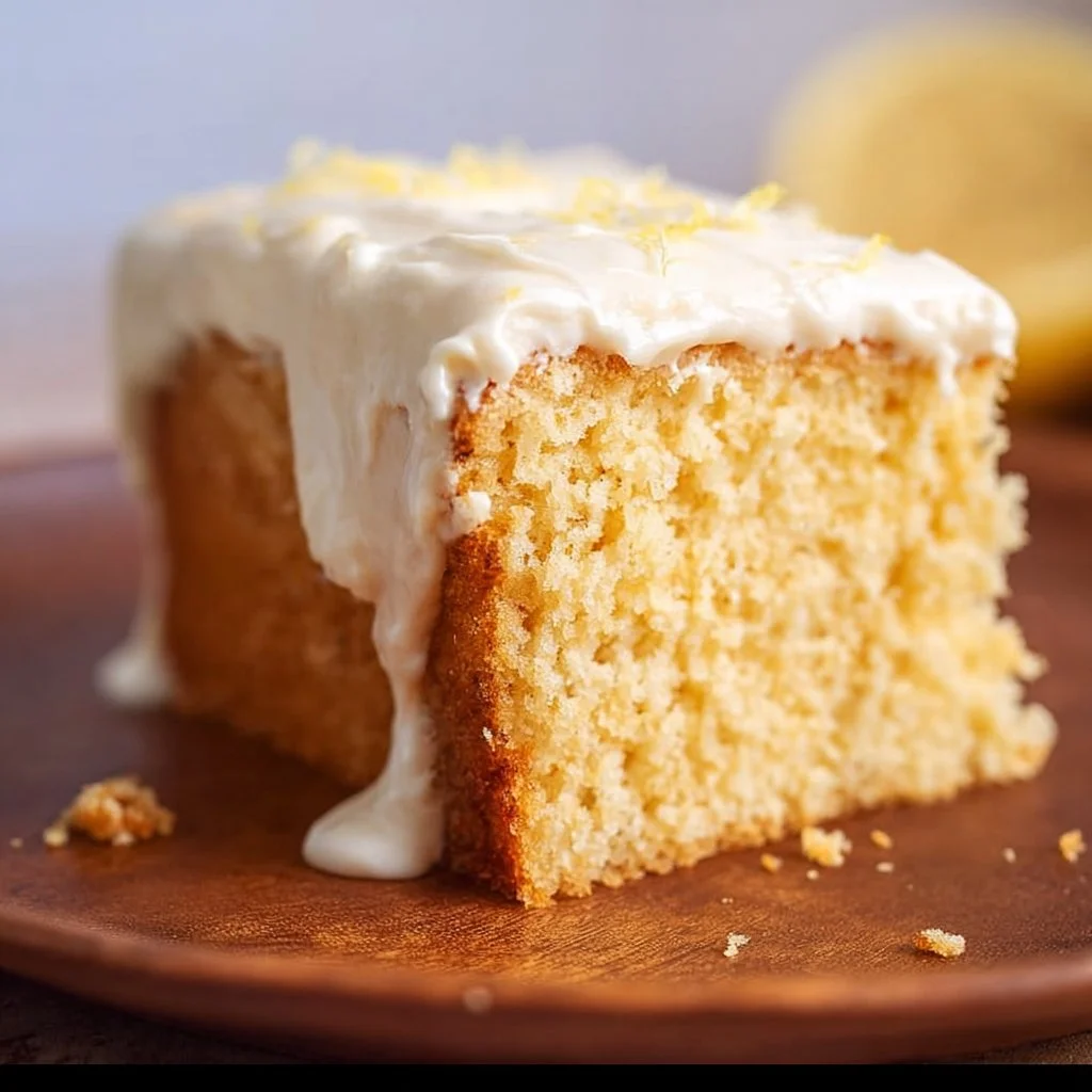 Vegan Lemon Cake with Lemon Frosting