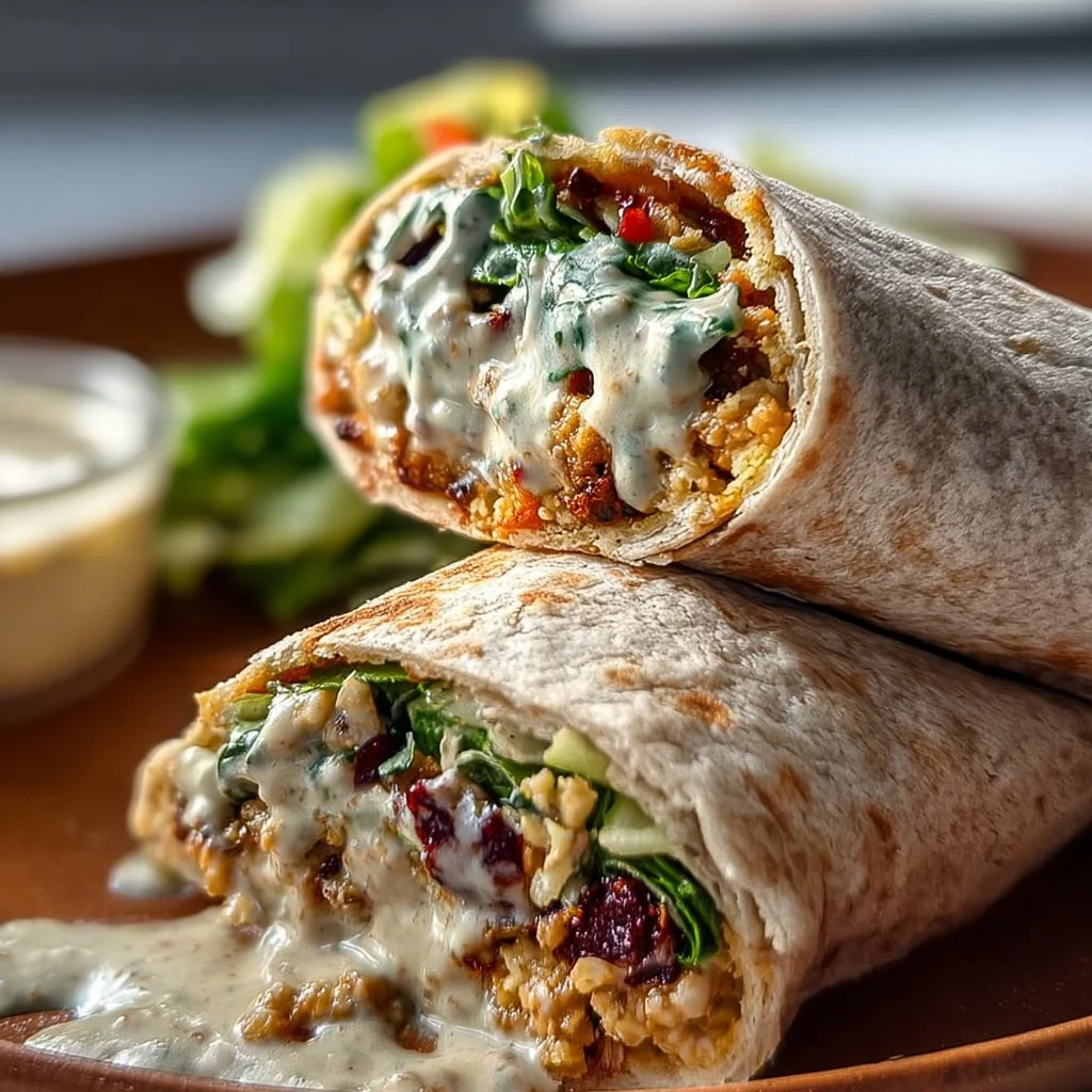 Vegan Lemon Tahini Wraps