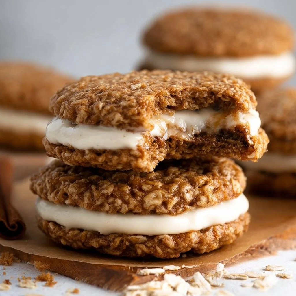 Vegan Oatmeal Cream Pies