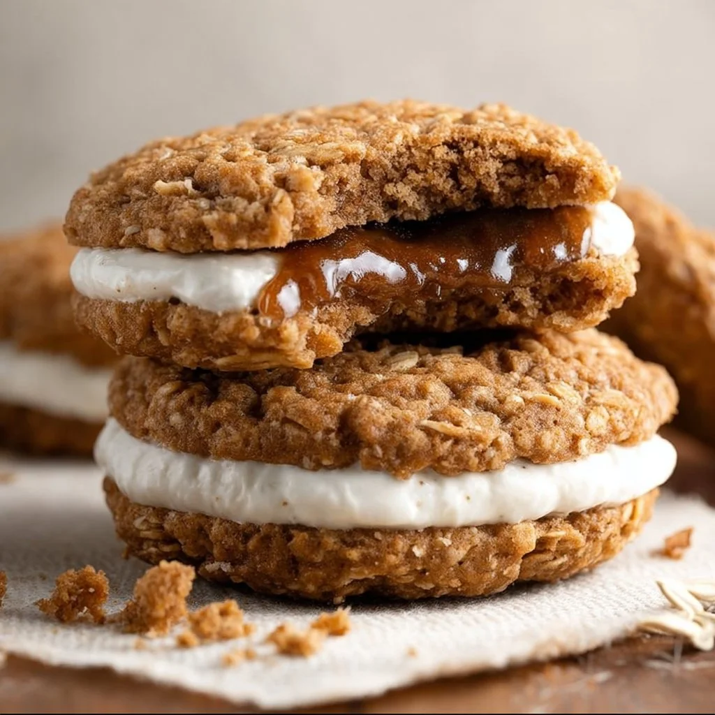 Vegan Oatmeal Cream Pies