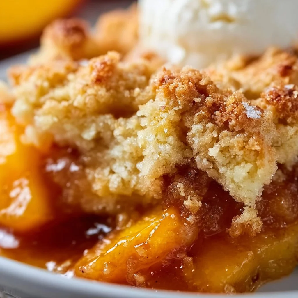 Vegan Peach Cobbler