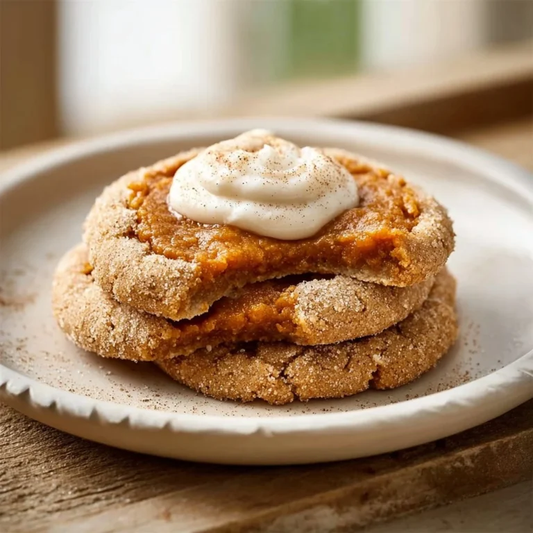 Vegan pumpkin pie cookies arranged on a plate, showcasing their delicious texture and autumn spices.