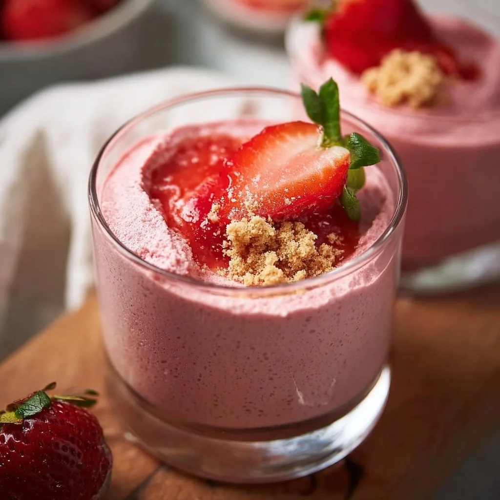 Vegan Strawberry Mousse