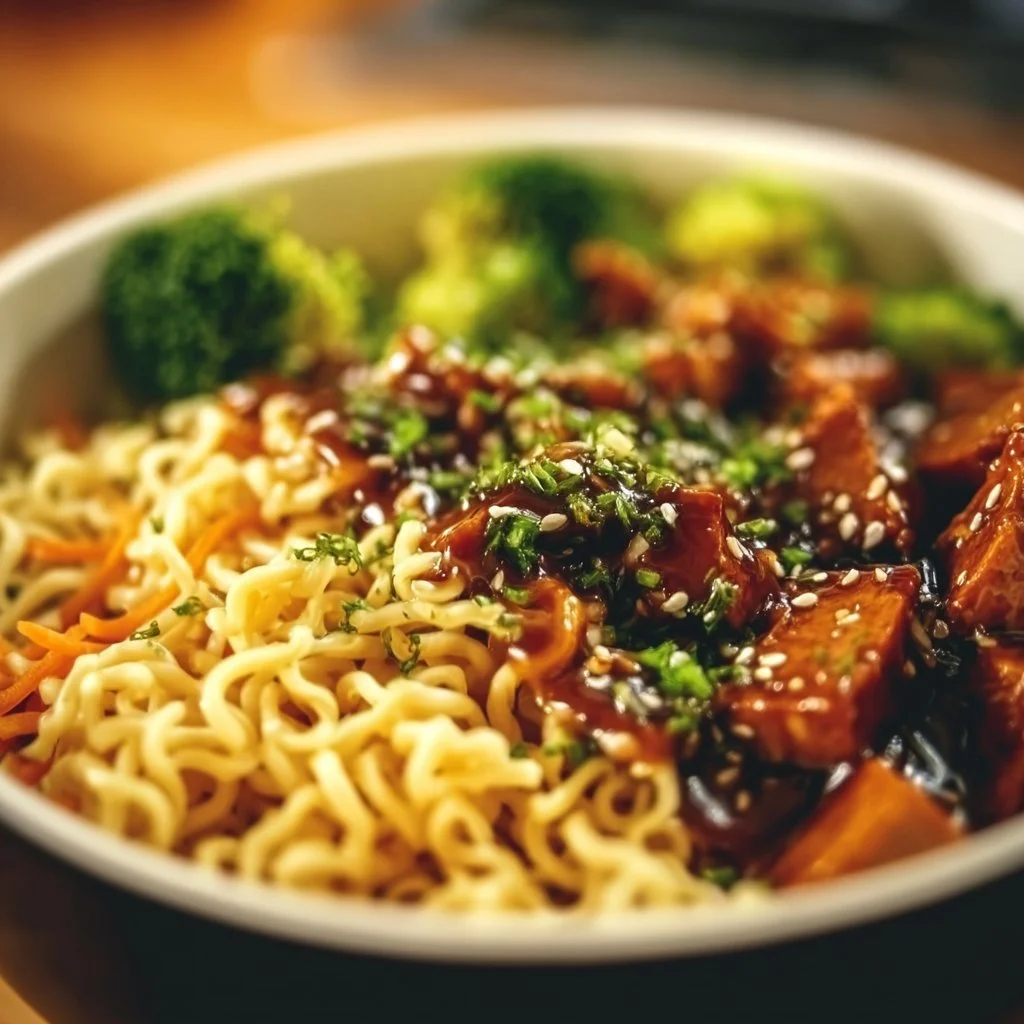 Vegan Teriyaki Noodle Bowl
