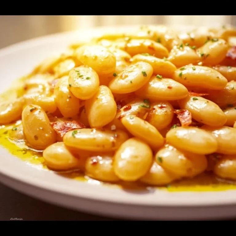 Zesty butter beans dish served with herbs and spices