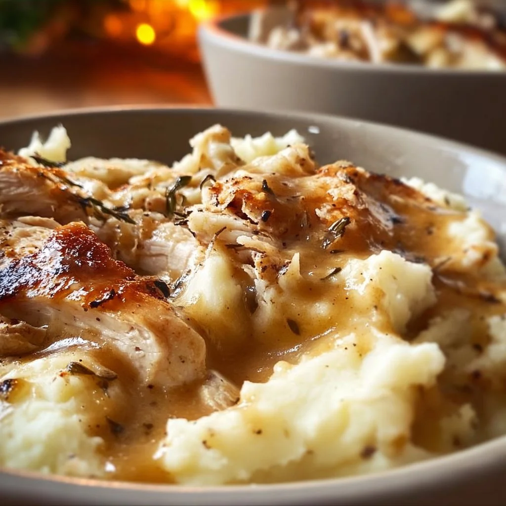 Chicken Mashed Potato Bowls