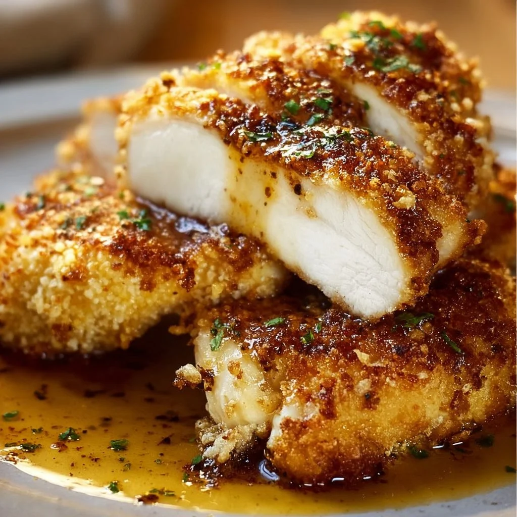 Crispy Parmesan Crusted Chicken