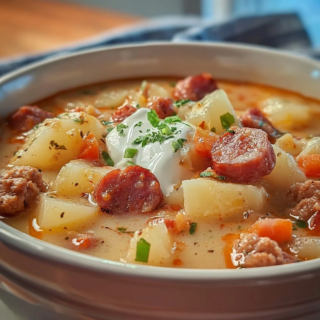 Crockpot Potato Sausage Soup