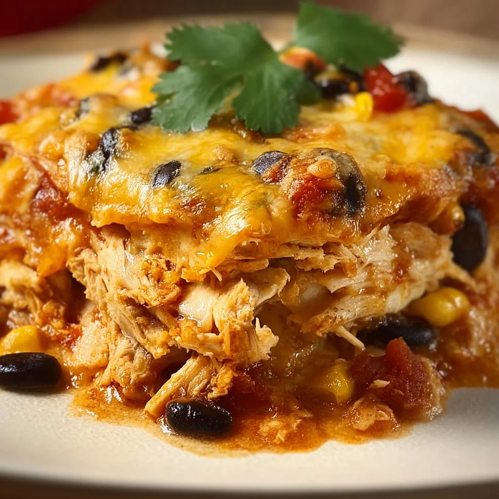 Easy Chicken Enchilada Casserole