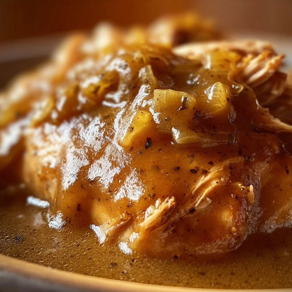 Easy Chicken Gravy in the Crockpot