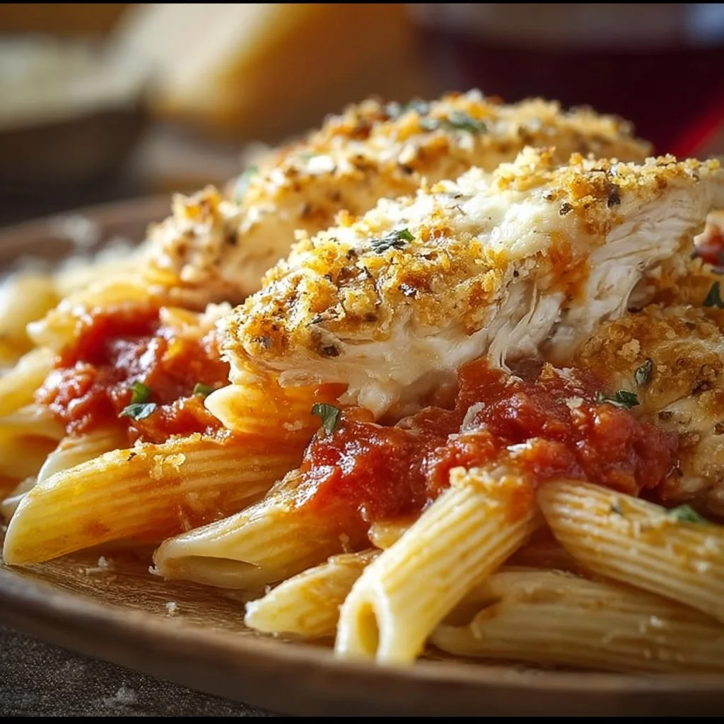Easy Chicken Parmesan Pasta