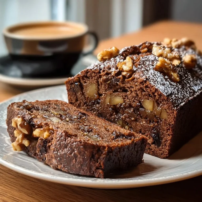 Delicious Espresso Date Walnut Loaf Cake with rich espresso and crunchy walnuts