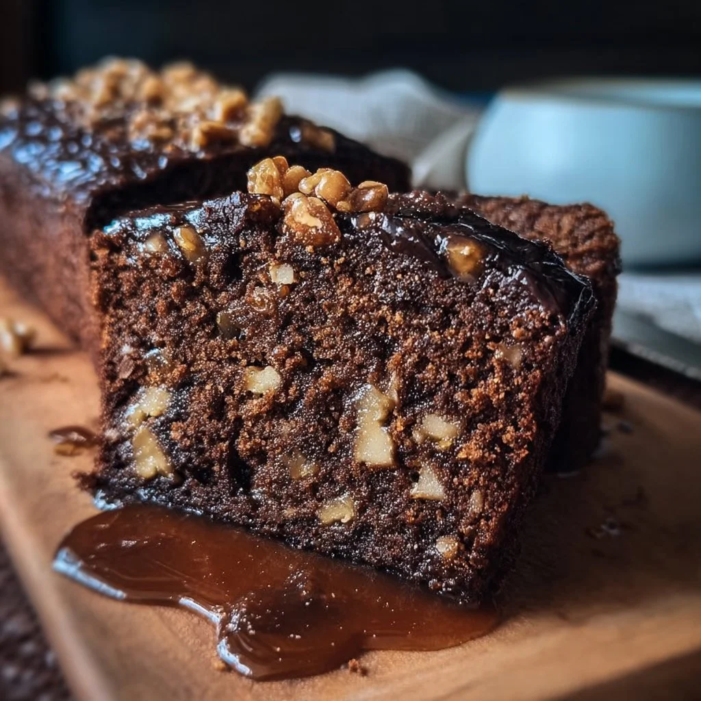 Espresso Date Walnut Loaf Cake