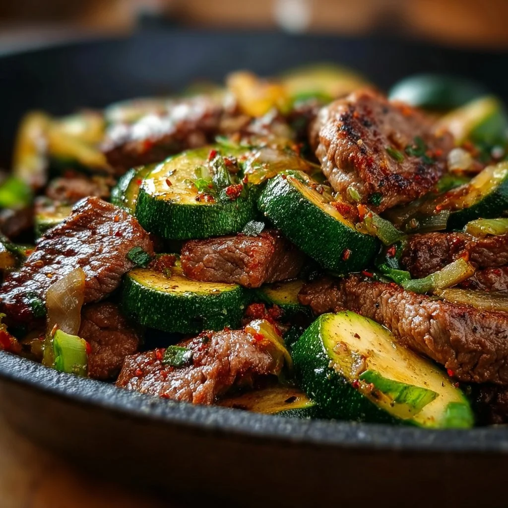 Steak Zucchini Skillet